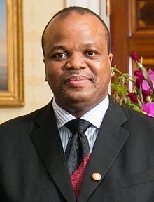 le roi Mswati du Swaziland