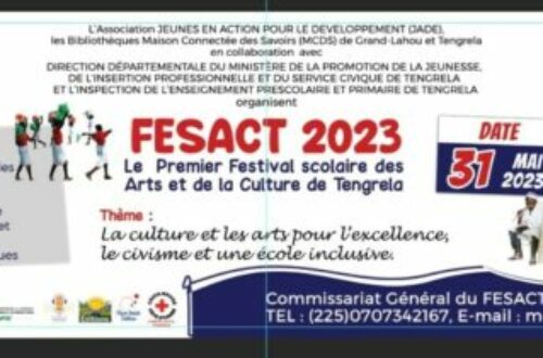 Article : FESTIVAL SCOLAIRE DES ARTS ET DE LA CULTURE DE TENGRELA (FESACT 2023) 1re EDITION